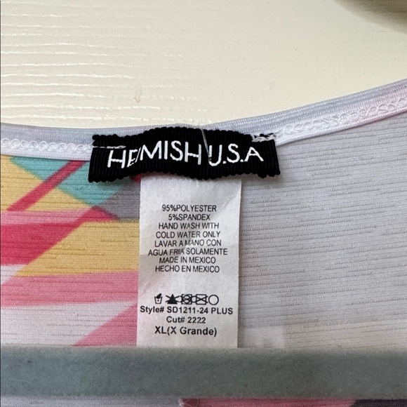 HEIMISH USA Aztec Print Mini Dress in Pink and Gray - Picture 2 of 3